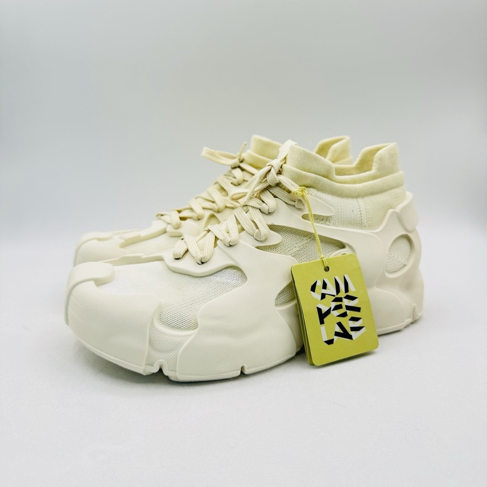 Camper Lab Tossu Sock Boots Women's Size 7.5 EU 38 Optic White